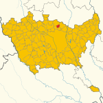 Map of Cusano Milanino (Metropolitan City of Milan, region Lombardy, Italy 2023)